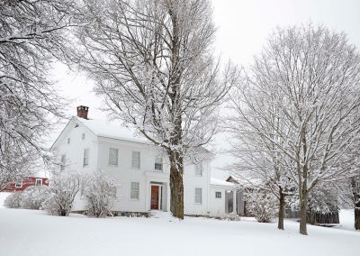 White Oak House in winter