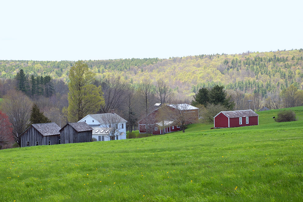 View of house and barns